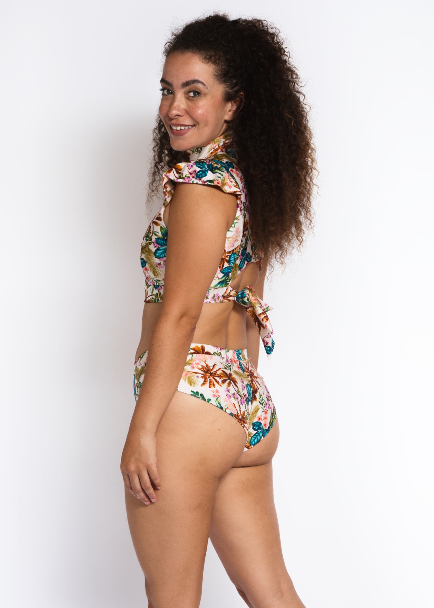 QUEEN-N SWIM TOP in Tropical