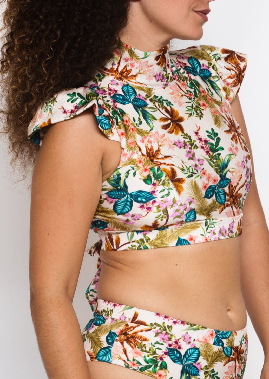 QUEEN-N SWIM TOP in Tropical