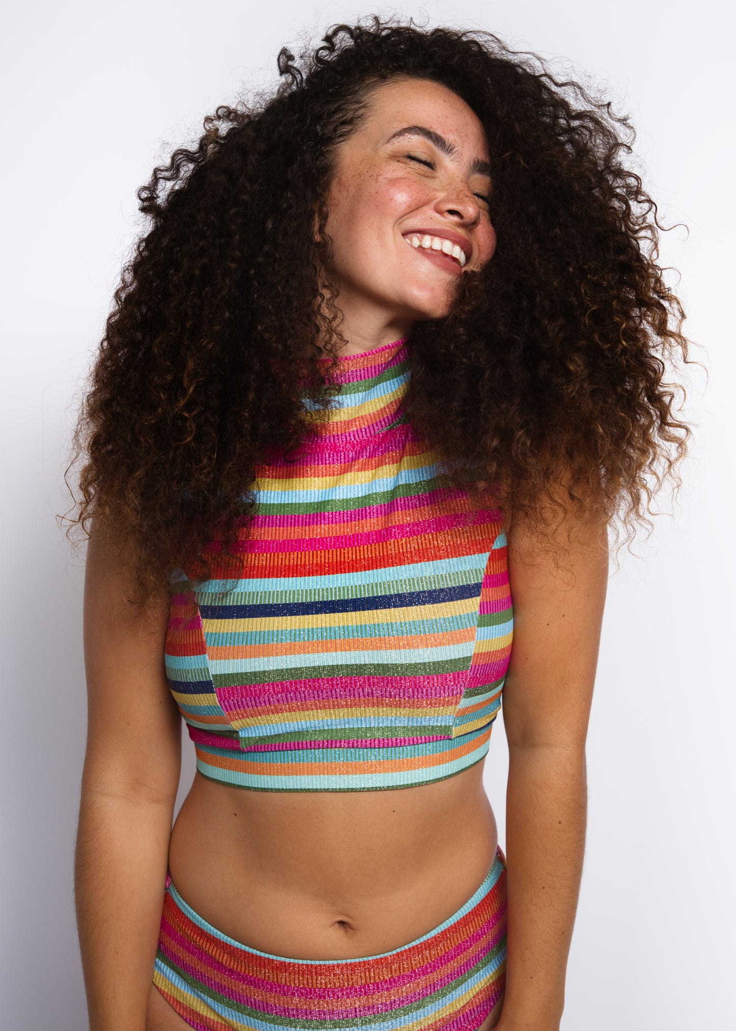 SURFING QUEEN SWIM TOP in Kaleidoscope