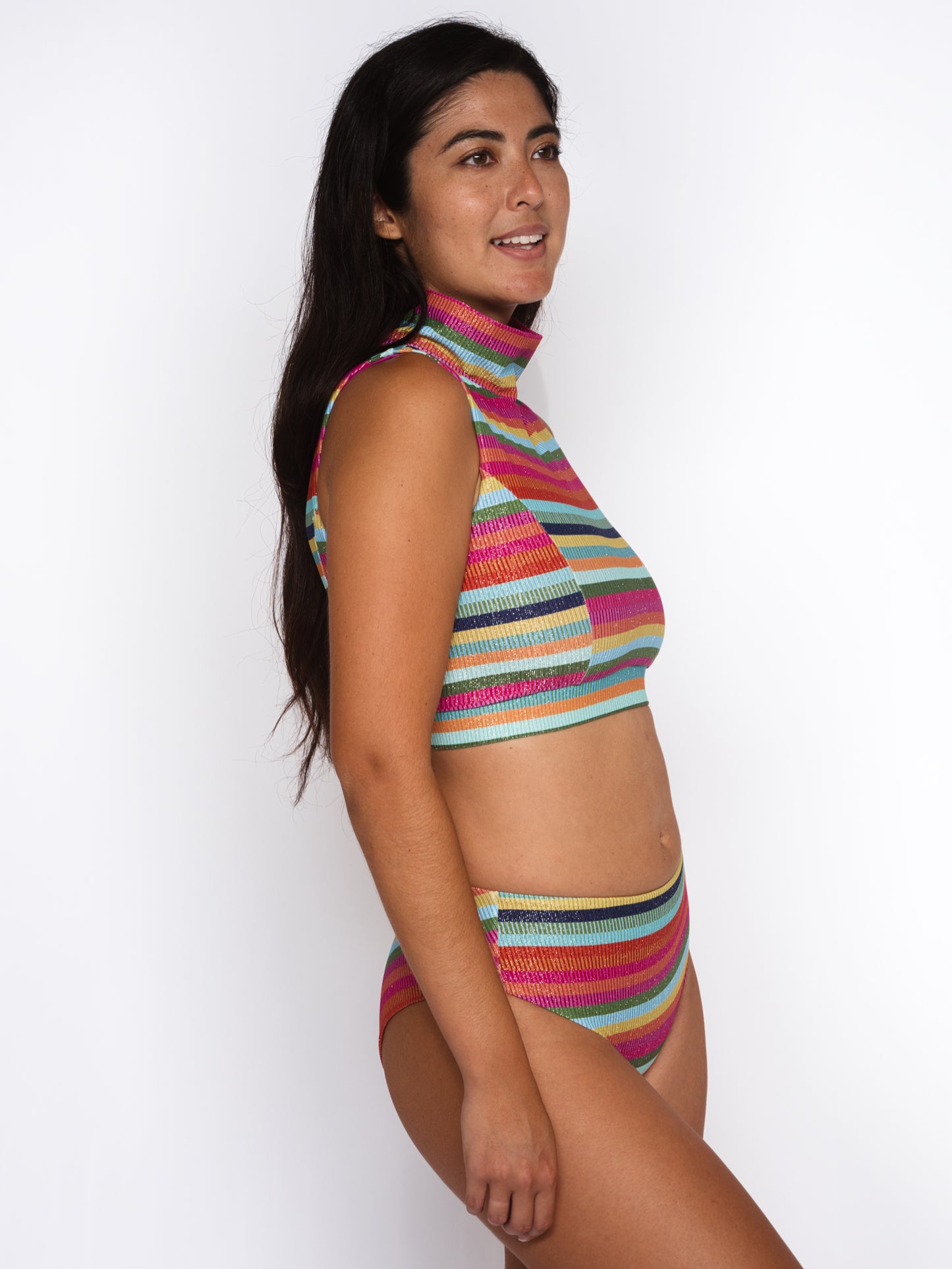 SURFING QUEEN SWIM TOP in Kaleidoscope