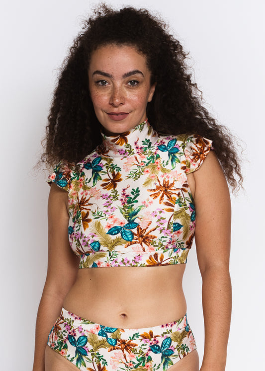 QUEEN-N SWIM TOP in Tropical